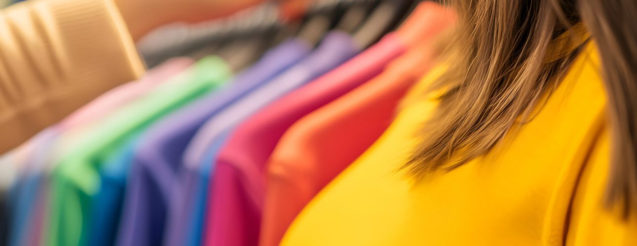 Woman Shopping for Clothes